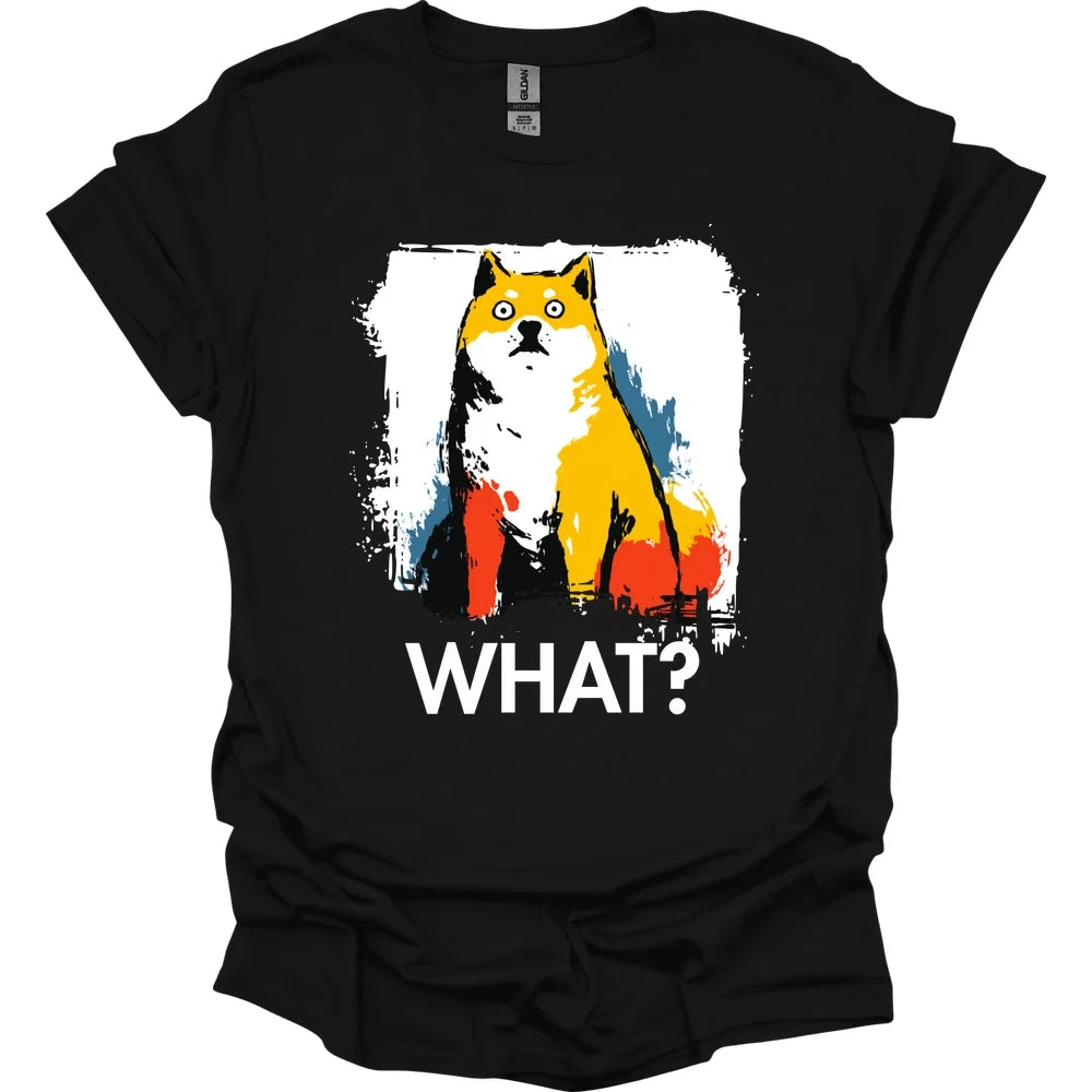 Shiba Inu - What Dog T-Shirt - Black