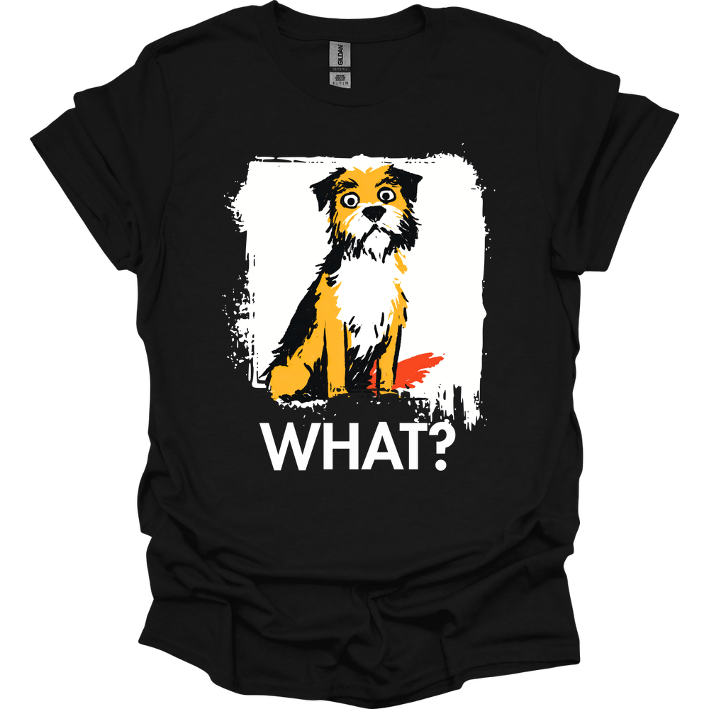 Border Terrier - What Dog T-Shirt - Black