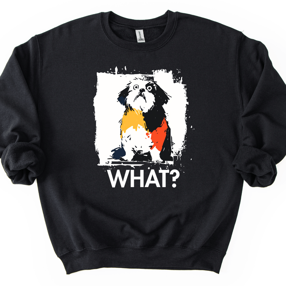 Shih Tzu - What Dog Sweater - Black