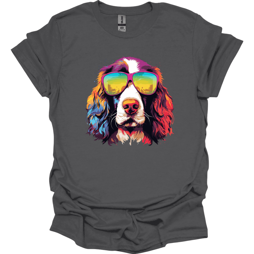 English Springer Spaniel - Top Dog T-Shirt - Charcoal