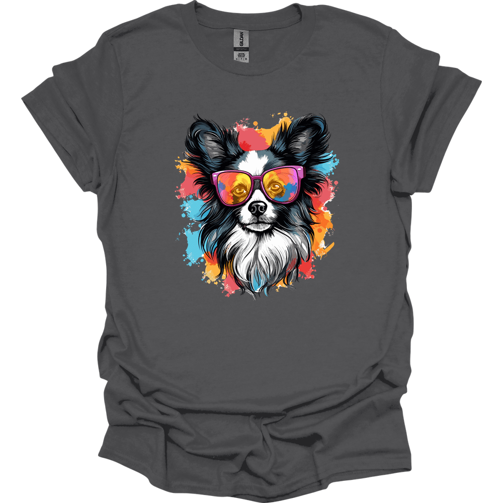 Papillon - Top Dog T-Shirt - Charcoal