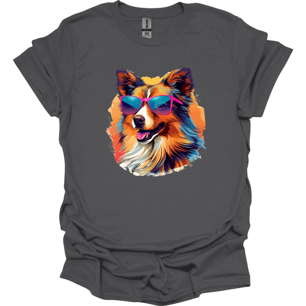Shetland Sheepdog - Top Dog T-Shirt - Charcoal