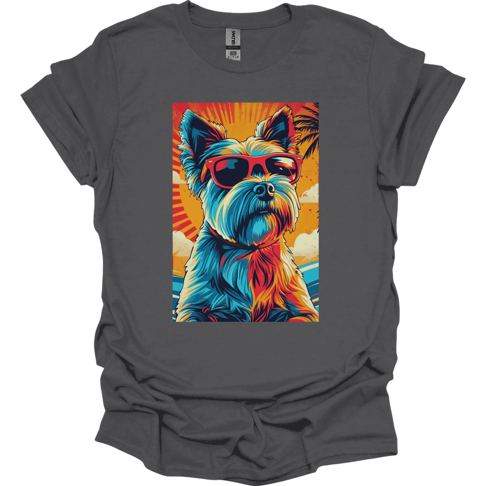 Yorkshire Terrier - Summer Dog T-Shirt - Charcoal