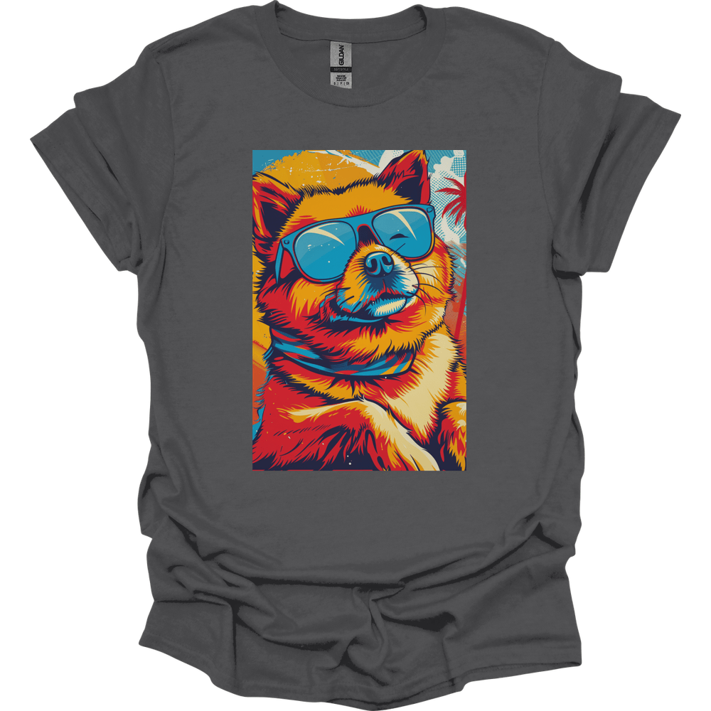 Pomeranian - Summer Dog T-Shirt - Charcoal