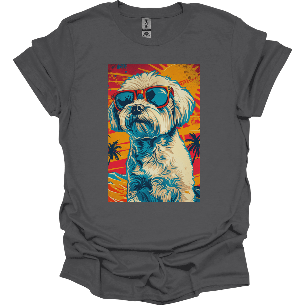 Havanese - Summer Dog T-Shirt - Charcoal