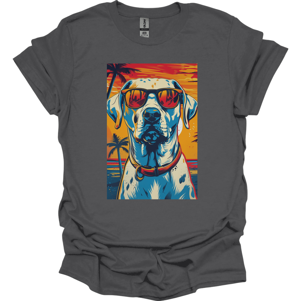 Dalmatian - Summer Dog T-Shirt - Charcoal