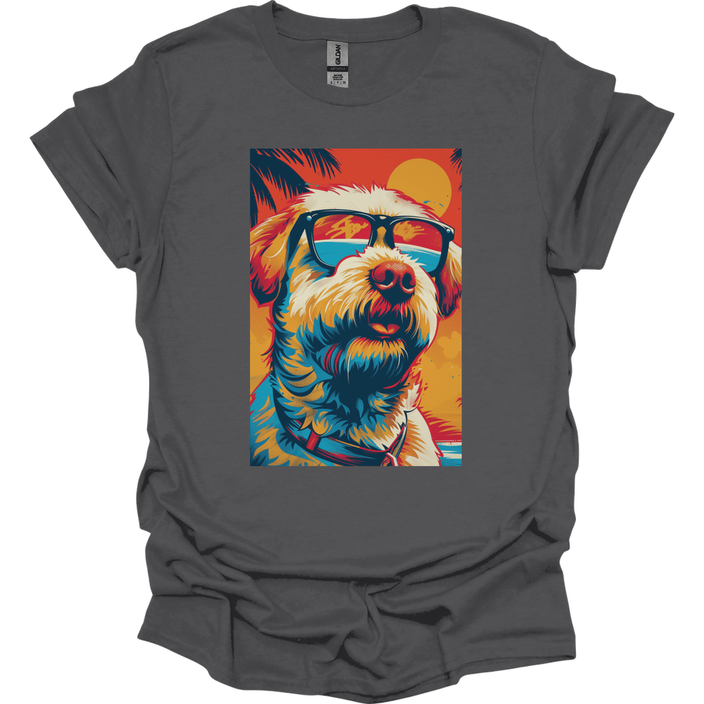 Golden Doodle - Summer Dog T-Shirt - Charcoal