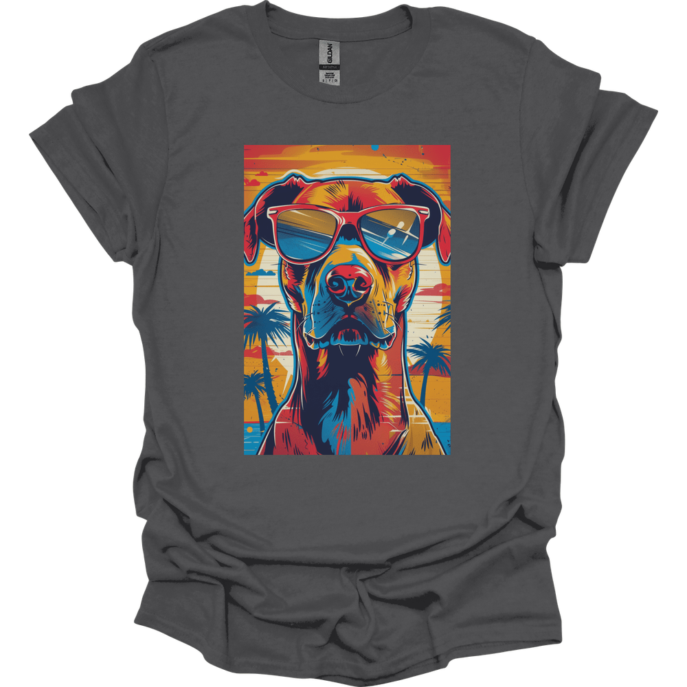 Doberman - Summer Dog T-Shirt - Charcoal