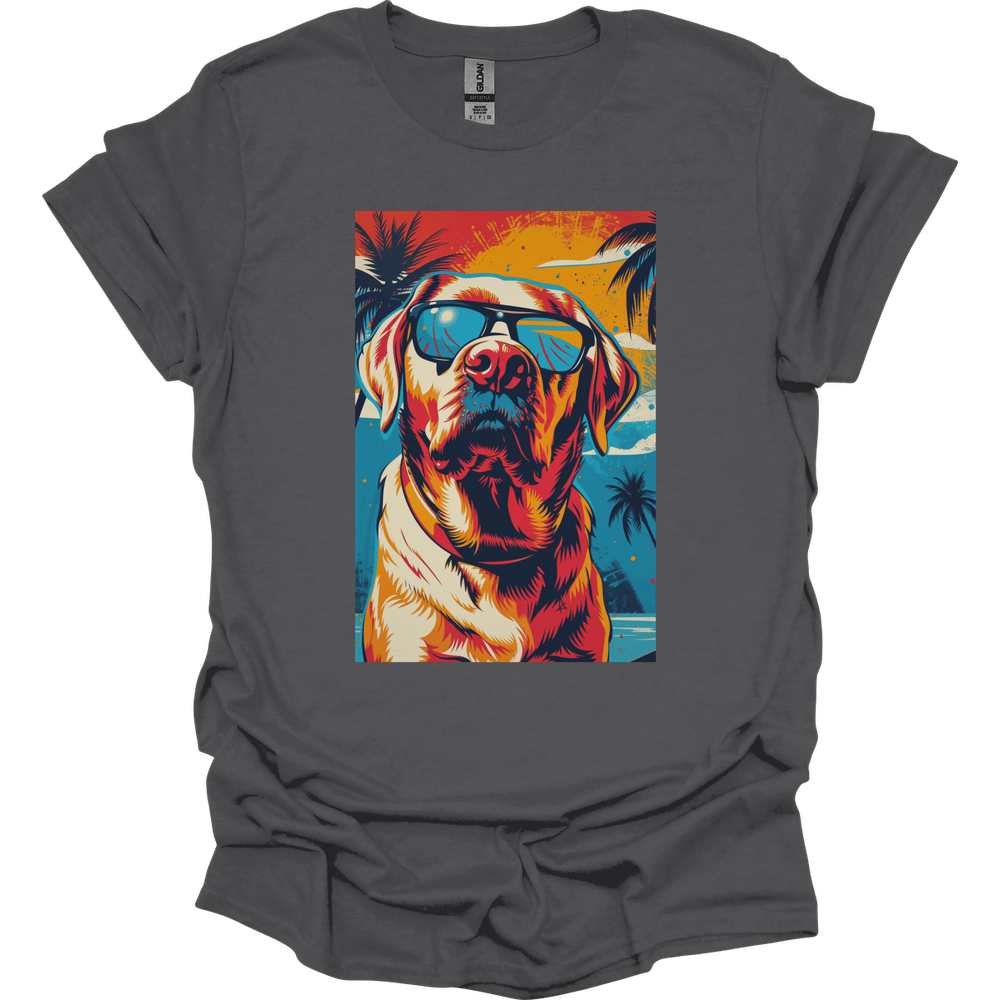 Labrador - Summer Dog T-Shirt - Charcoal