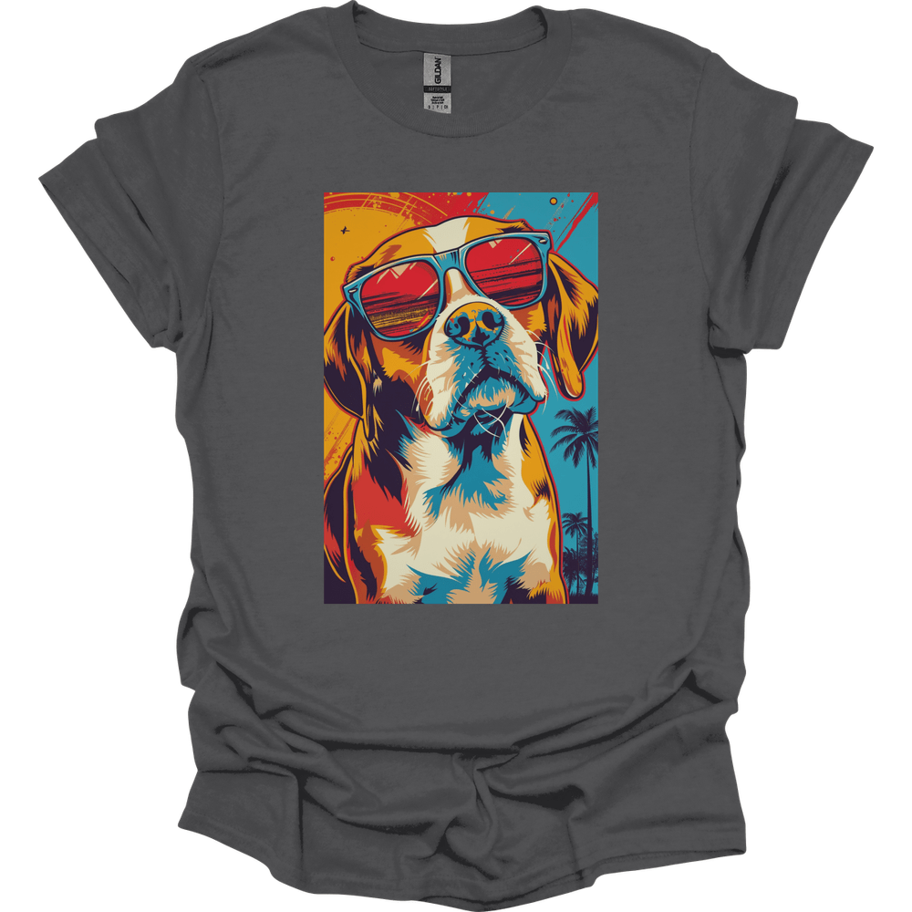 Beagle - Summer Dog T-Shirt - Charcoal