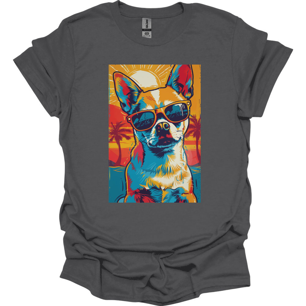 Chihuahua - Summer Dog T-Shirt - Charcoal