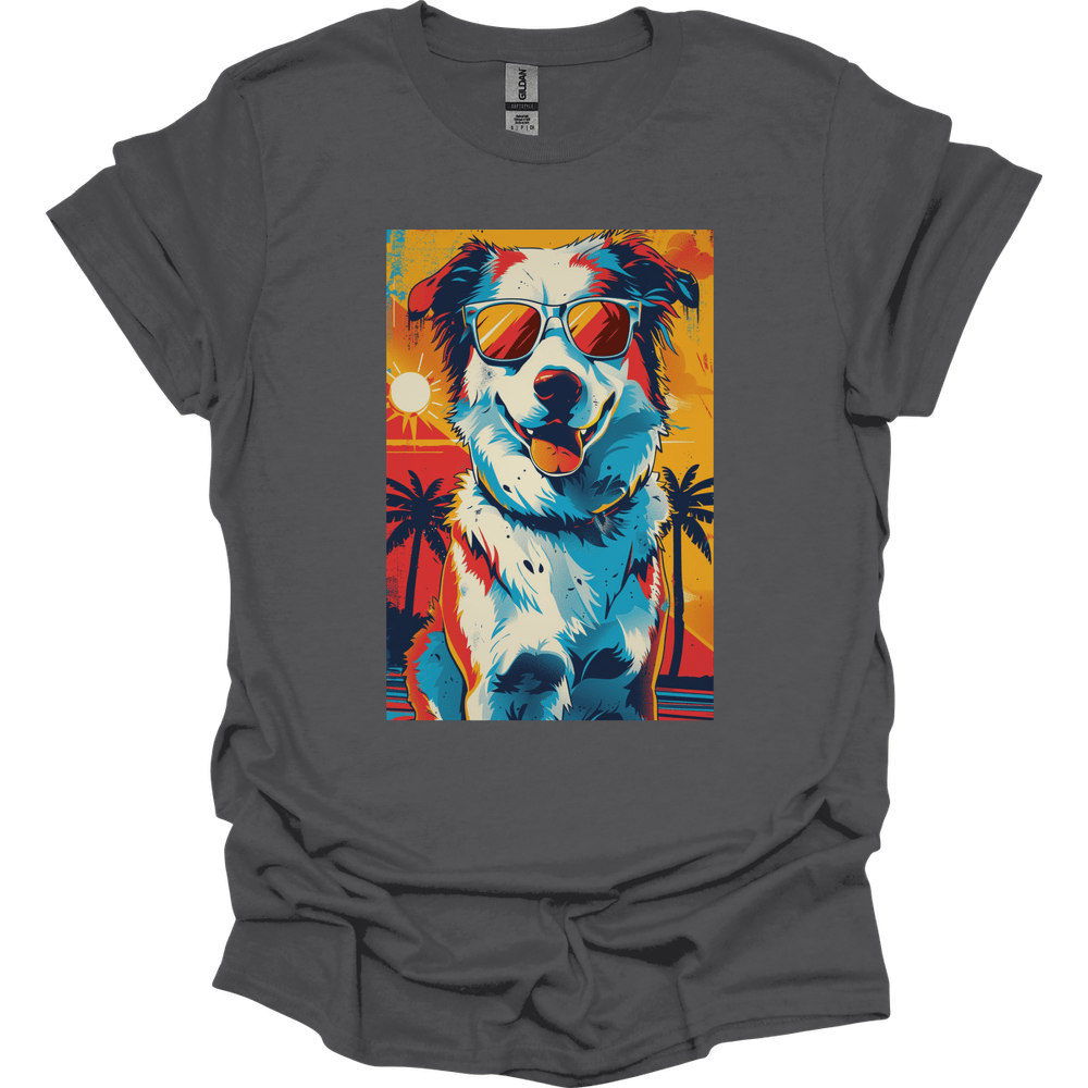 Australian Shepherd - Summer Dog T-Shirt - Charcoal