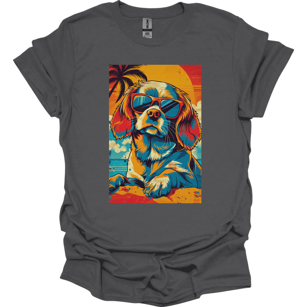Cocker Spaniel - Summer Dog T-Shirt - Charcoal