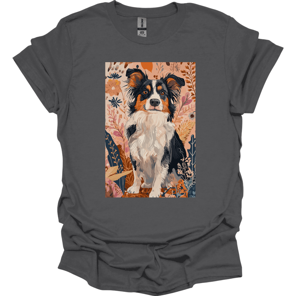 Miniature American Shepherd - Boho Dog T-Shirt - Charcoal