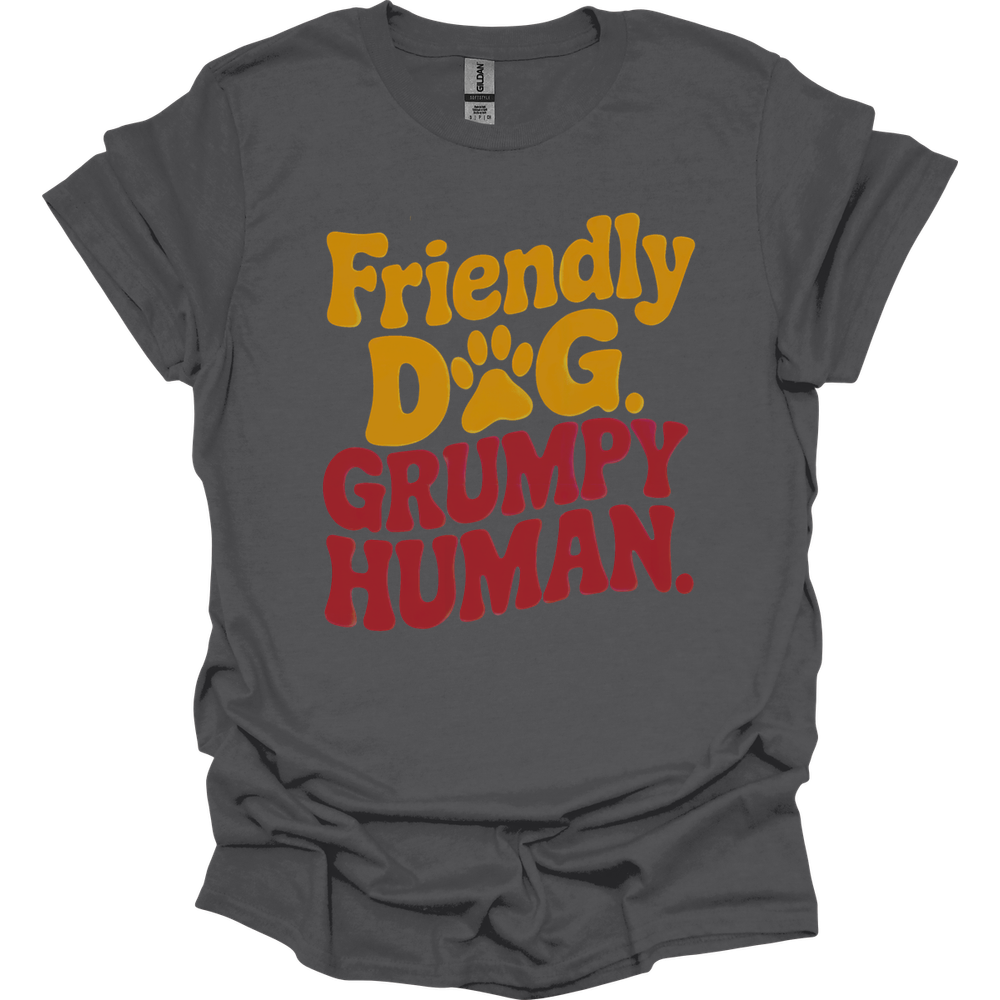 Grumpy Human T-Shirt - Charcoal