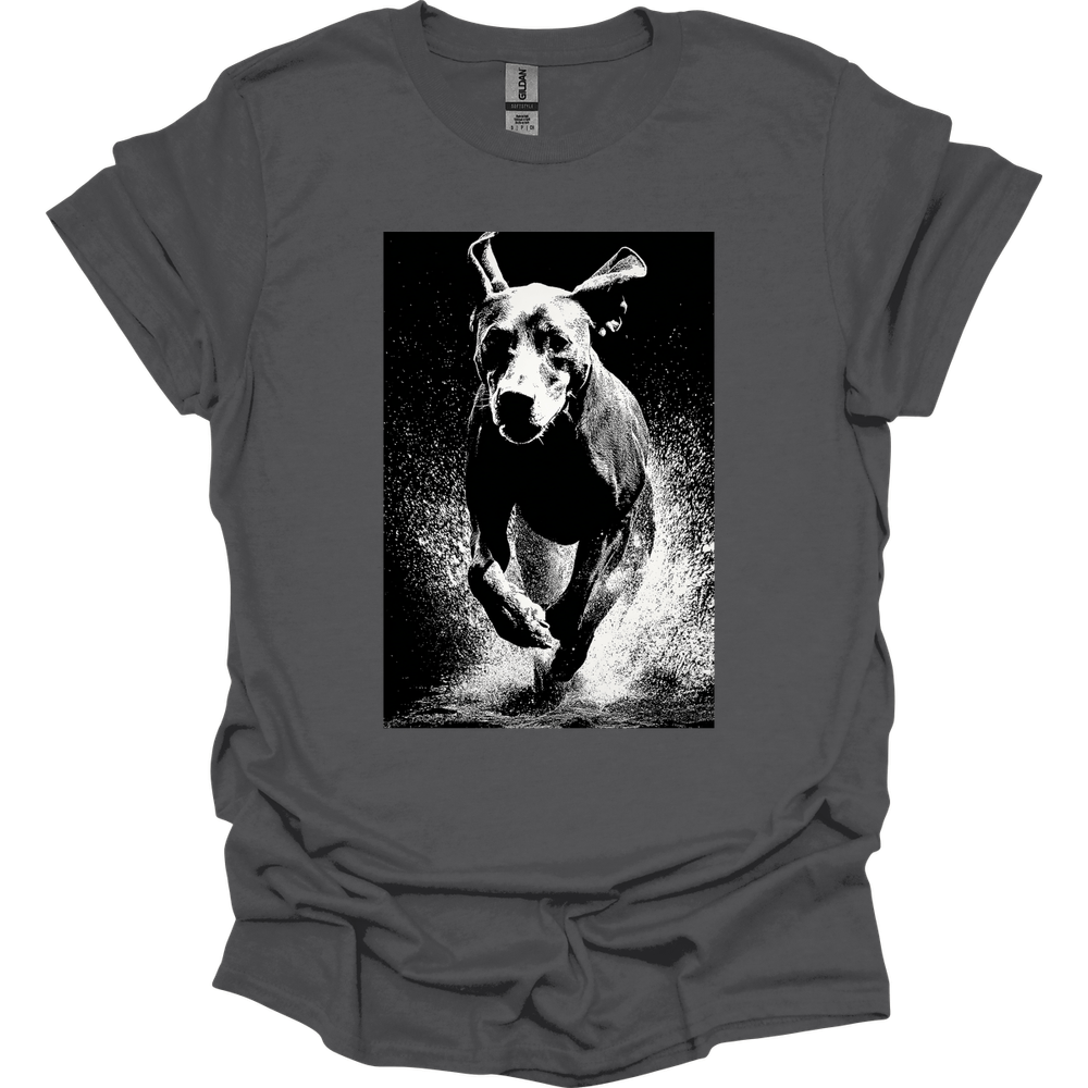 German Shorthaired Pointer - Puddle Dog T-Shirt - Charcoal