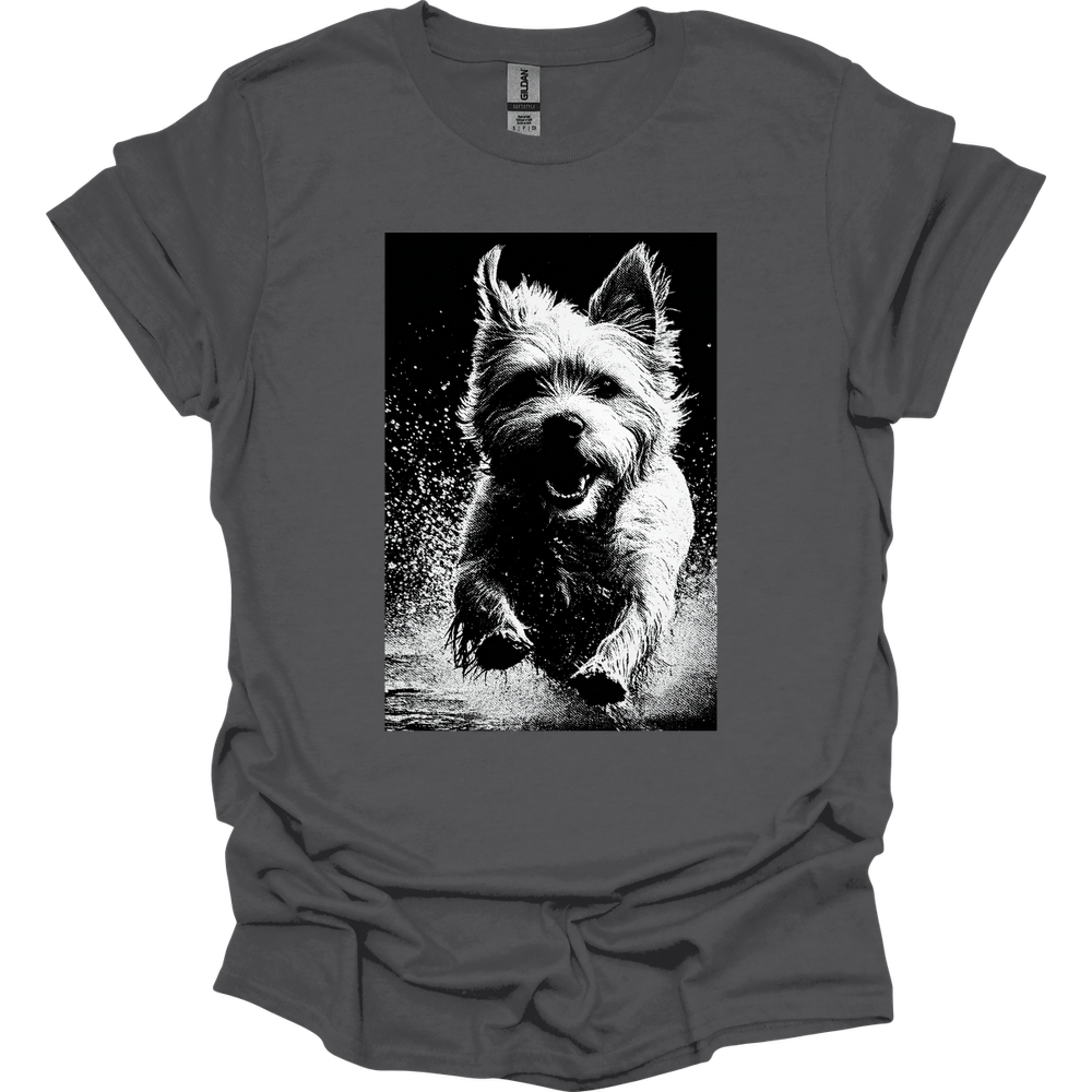 Yorkshire Terrier - Puddle Dog T-Shirt - Charcoal