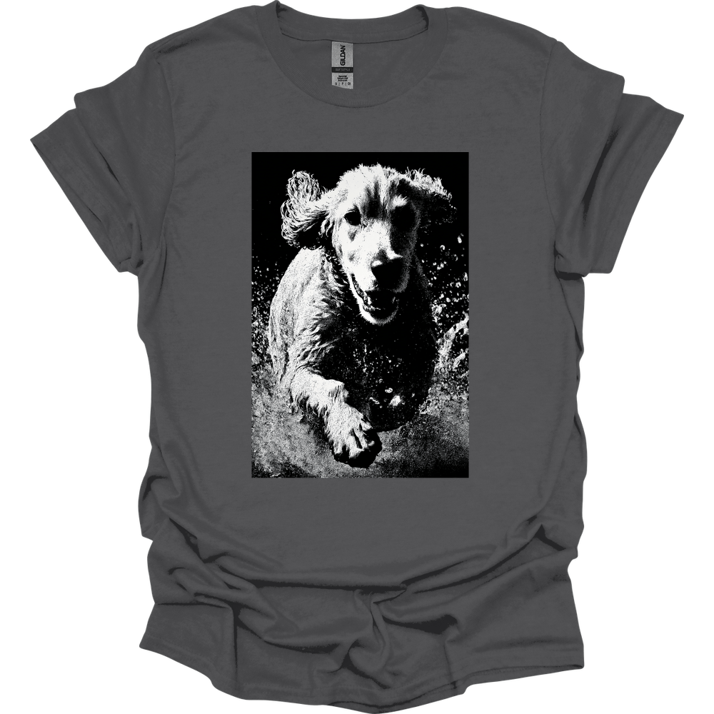 Cocker Spaniel - Puddle Dog T-Shirt - Charcoal