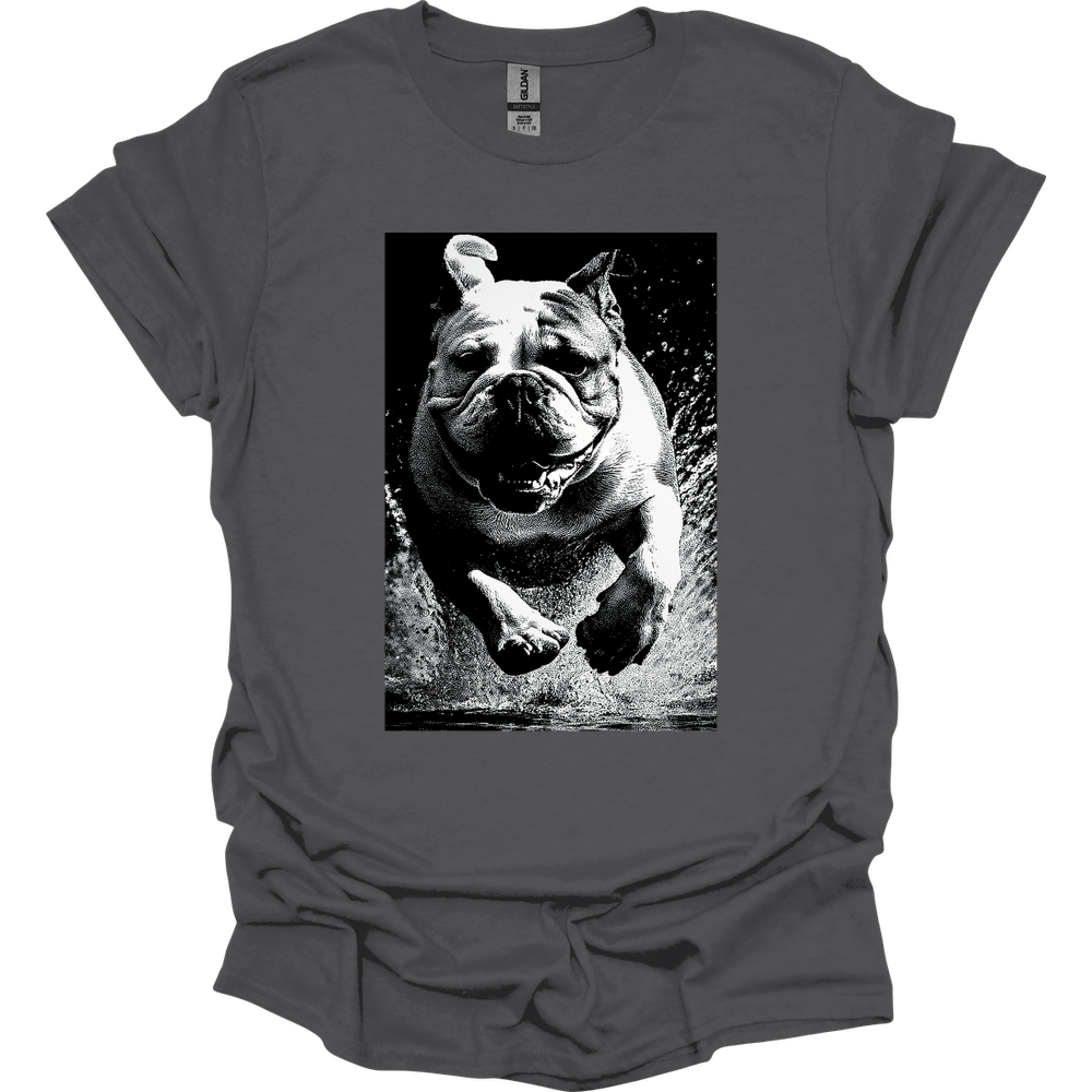 Bulldog - Puddle Dog T-Shirt - Charcoal