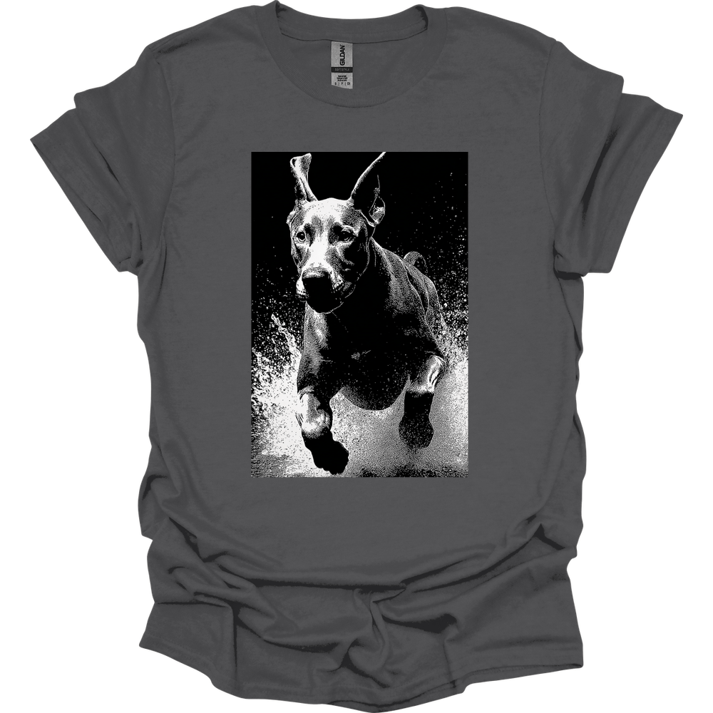 Great Dane - Puddle Dog T-Shirt - Charcoal