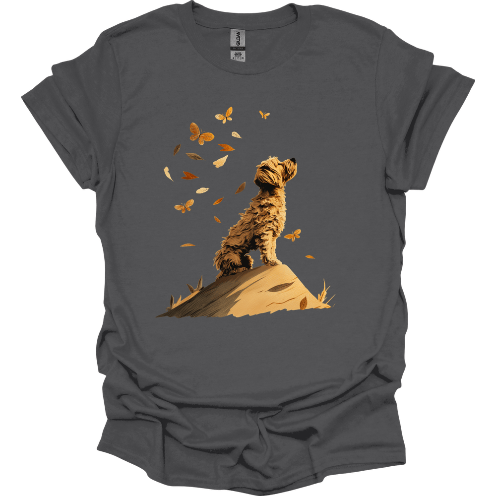 Golden Doodle - Fall Dog T-Shirt - Charcoal