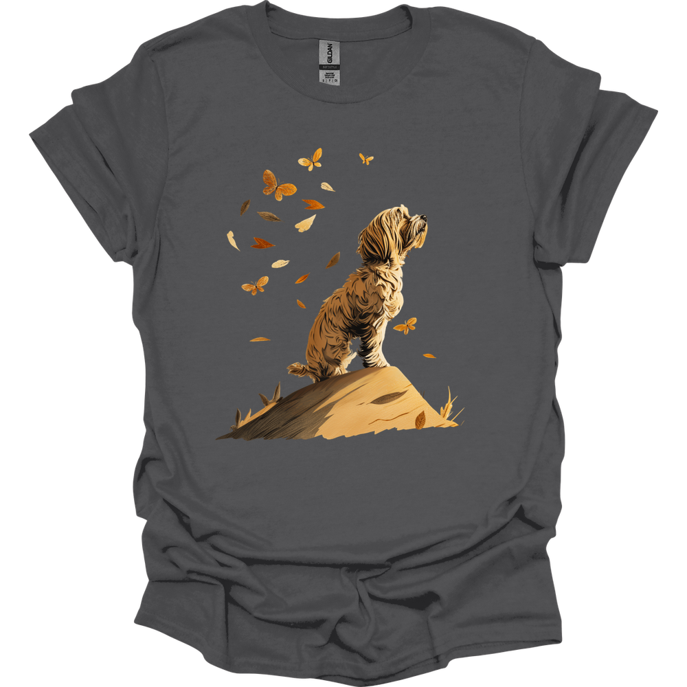 Havanese - Fall Dog T-Shirt - Charcoal