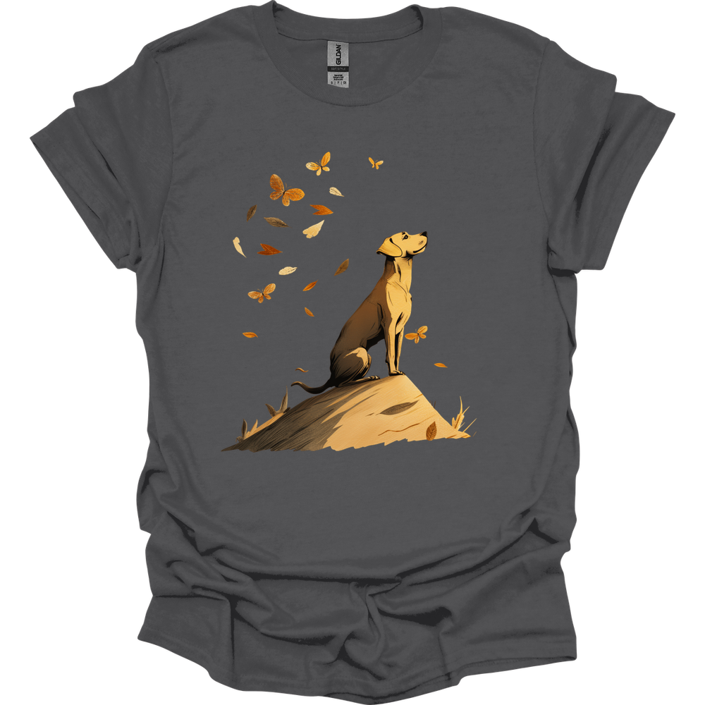 Vizsla - Fall Dog T-Shirt - Charcoal