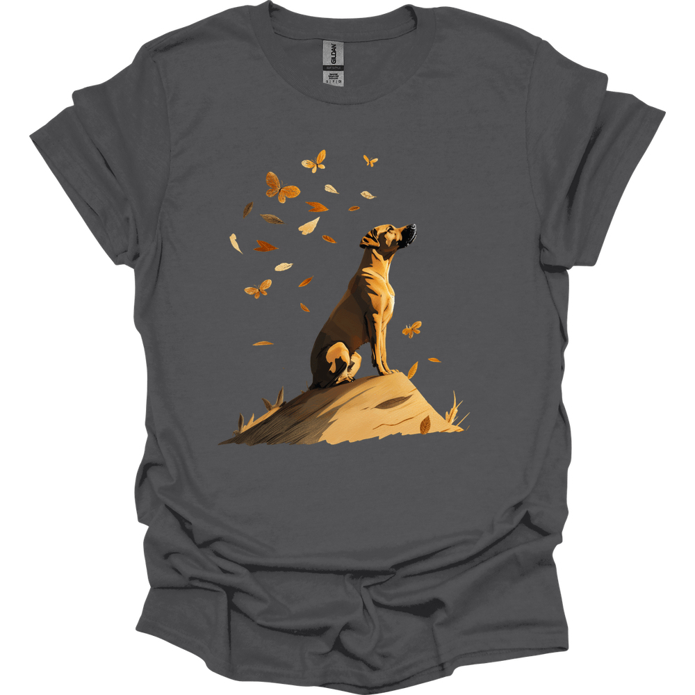 Rhodesian Ridgeback - Fall Dog T-Shirt - Charcoal