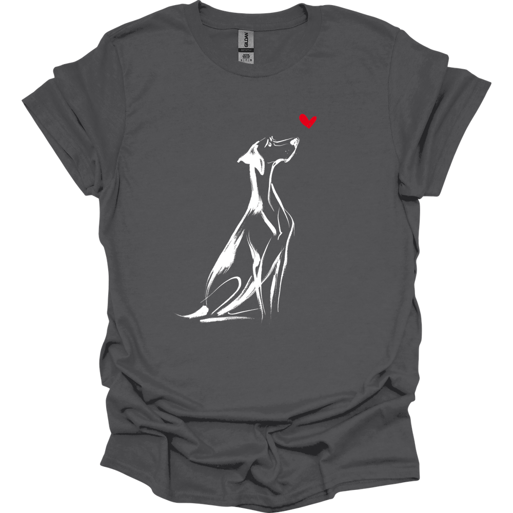 German Shorthaired Pointer - Sketch Dog T-Shirt - Charcoal