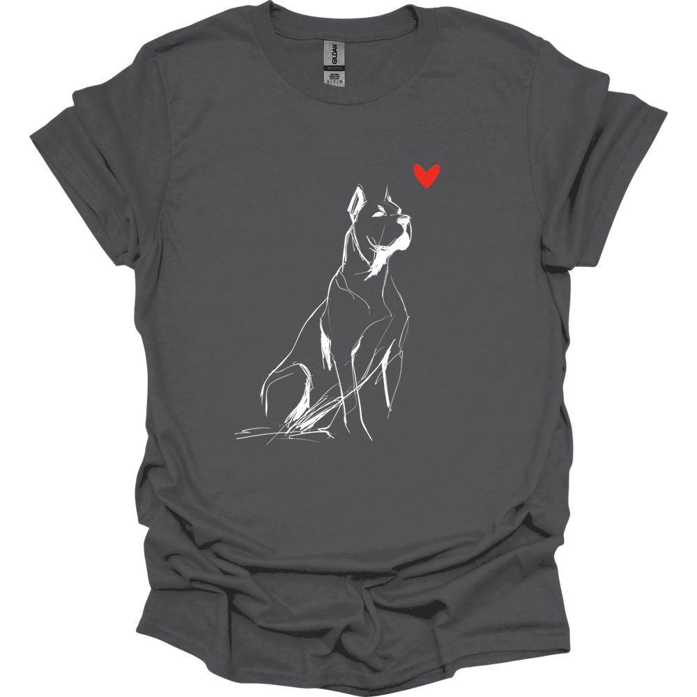 Cane Corso - Sketch Dog T-Shirt - Charcoal