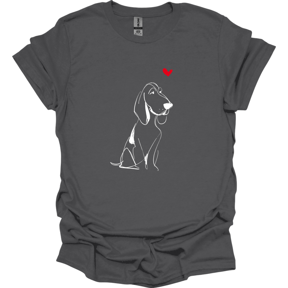Bracco Italiano - Sketch Dog T-Shirt - Charcoal