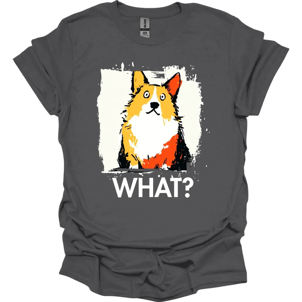 Corgi - What Dog T-Shirt - Charcoal