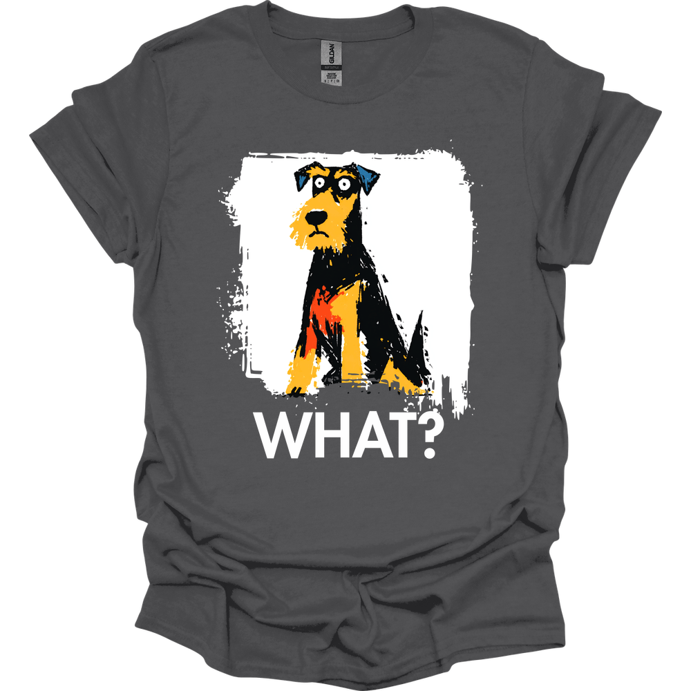 Airedale - What Dog T-Shirt - Charcoal