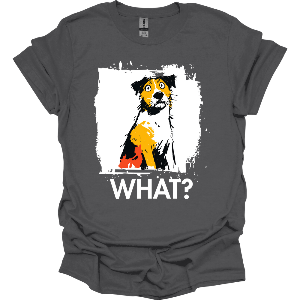 Jack Russell - What Dog T-Shirt - Charcoal