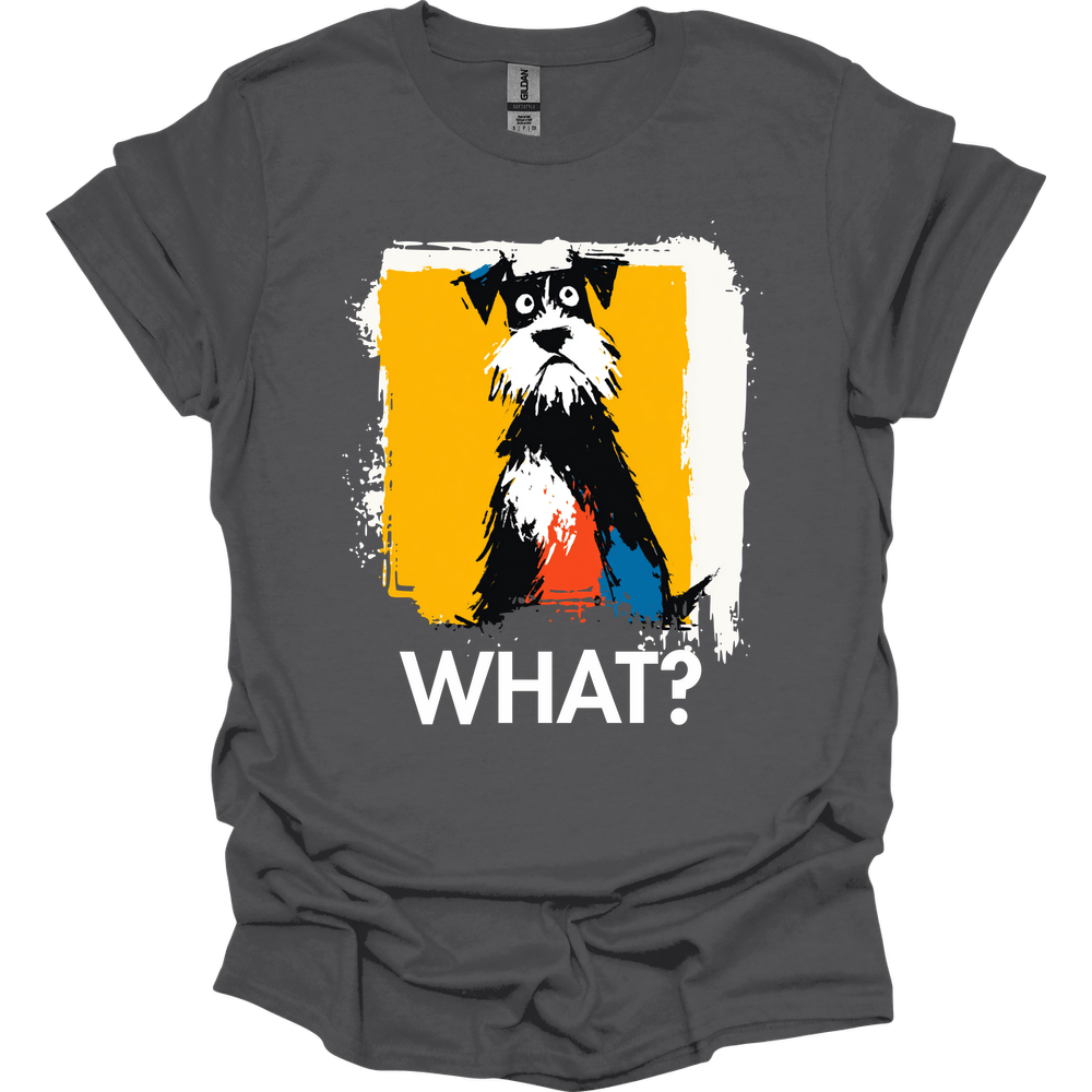 Miniature Schnauzer - What Dog T-Shirt - Charcoal