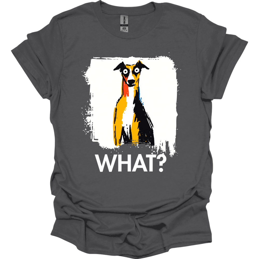 Whippet - What Dog T-Shirt - Charcoal