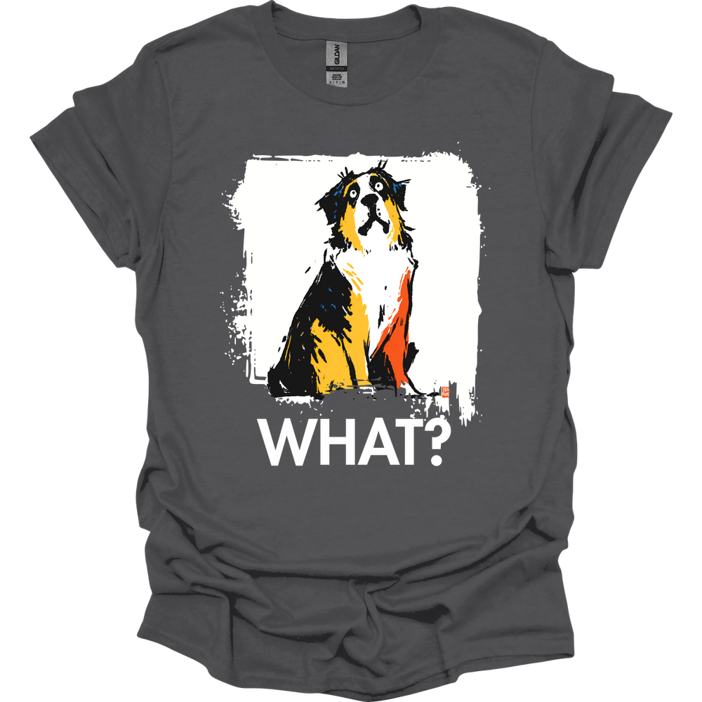 Saint Bernard - What Dog T-Shirt - Charcoal
