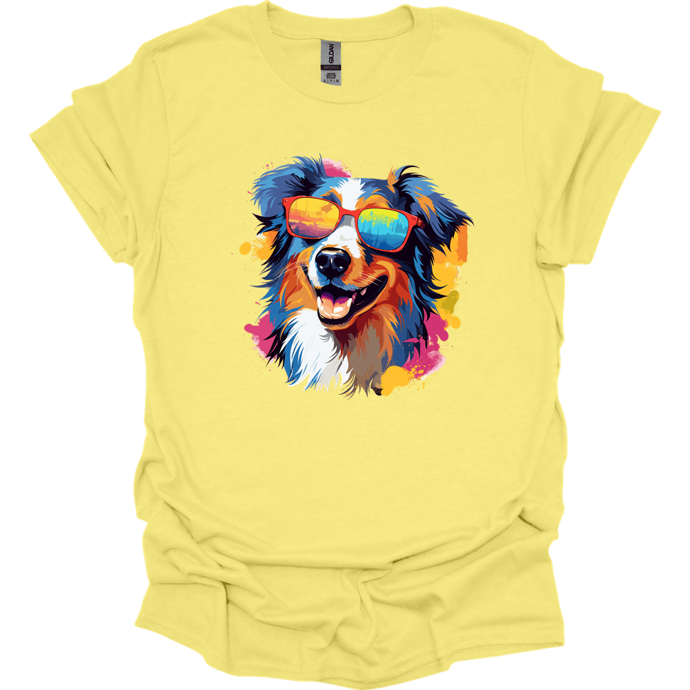 Australian Shepherd - Top Dog T-Shirt - Cornsilk
