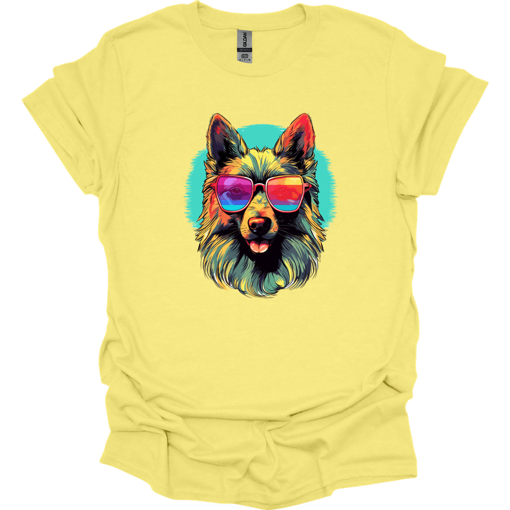 Belgian Tervuren - Top Dog T-Shirt - Cornsilk
