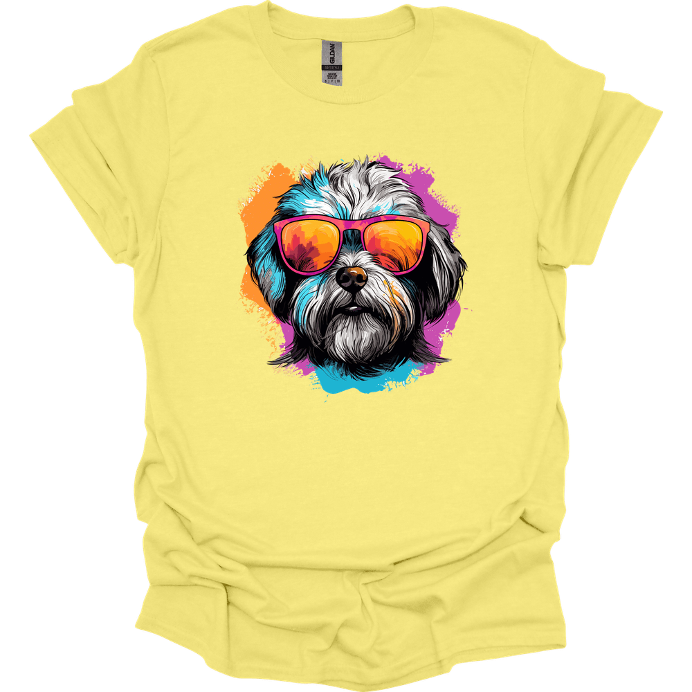 Dandie Dinmont Terrier - Top Dog T-Shirt - Cornsilk