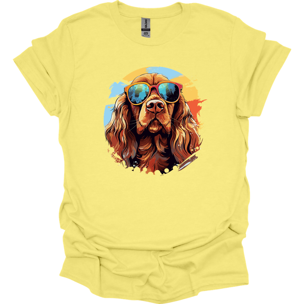 Sussex Spaniel - Top Dog T-Shirt - Cornsilk