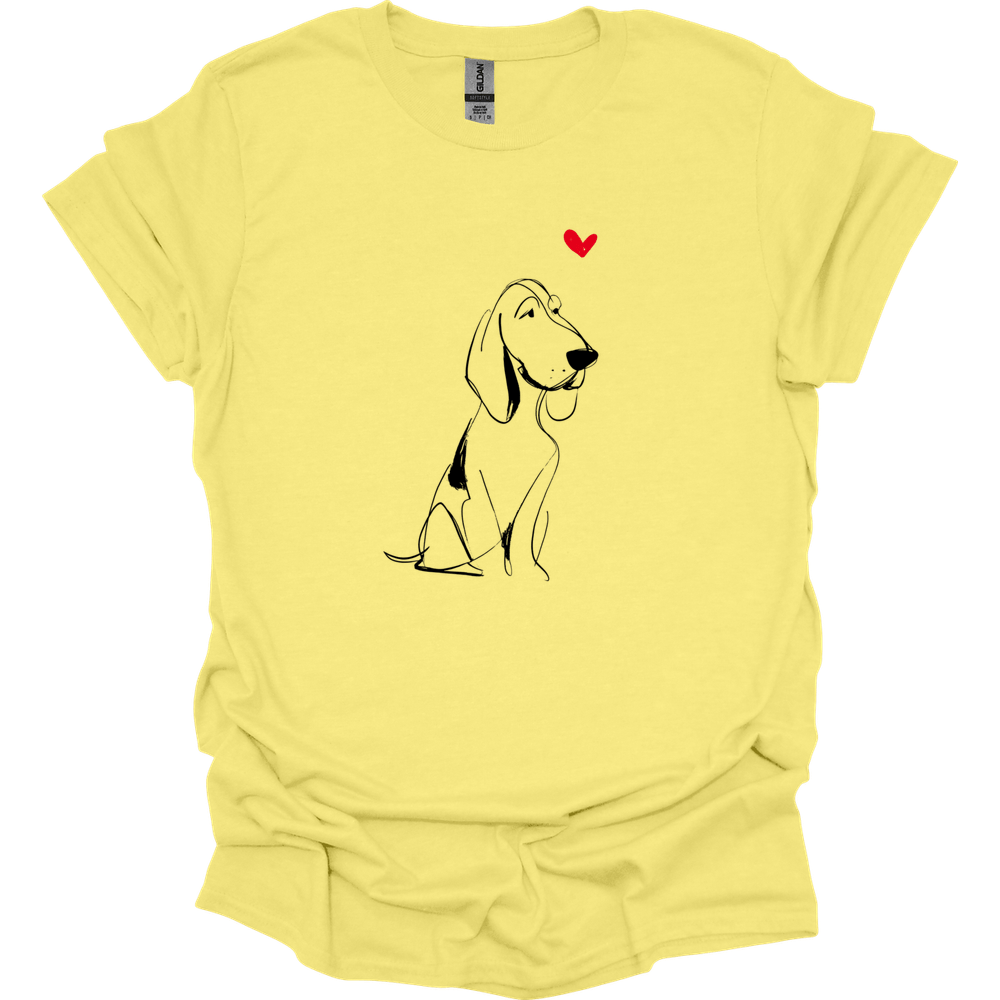 Bracco Italiano - Sketch Dog T-Shirt - Cornsilk