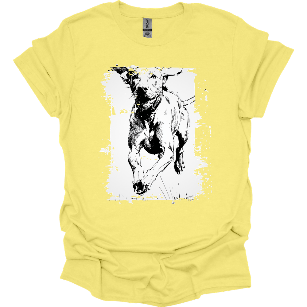 Vizsla - Running Dog T-Shirt - Cornsilk