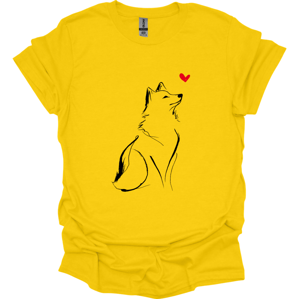 Shiba Inu - Sketch Dog T-Shirt - Daisy