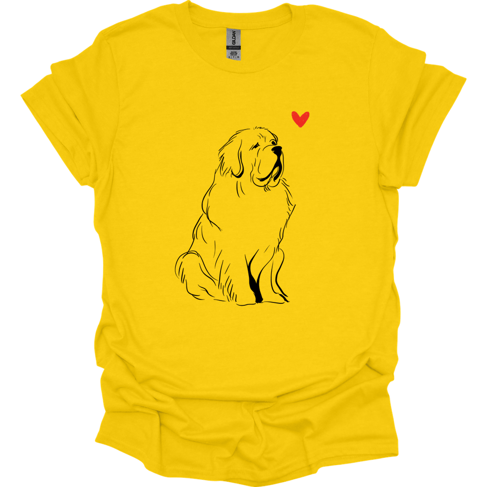 Newfoundland - Sketch Dog T-Shirt - Daisy