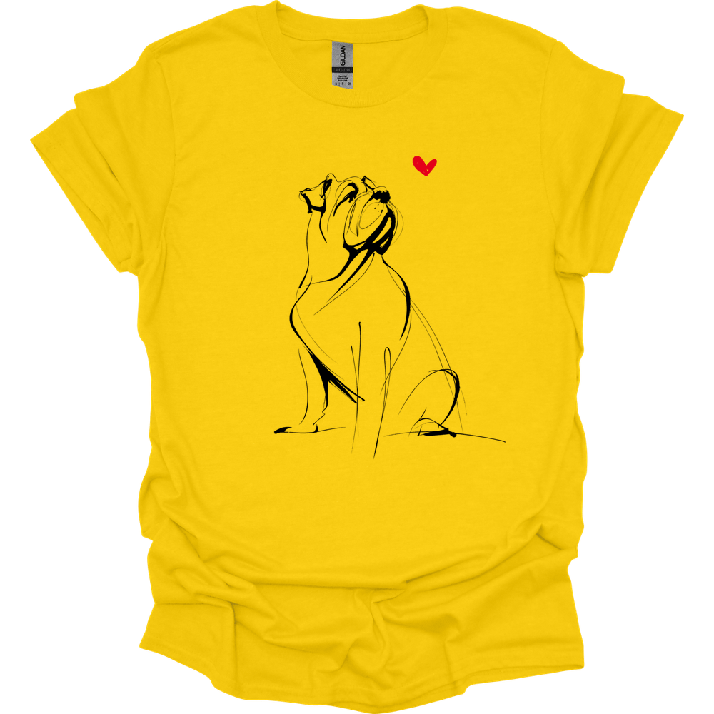 Mastiff - Sketch Dog T-Shirt - Daisy