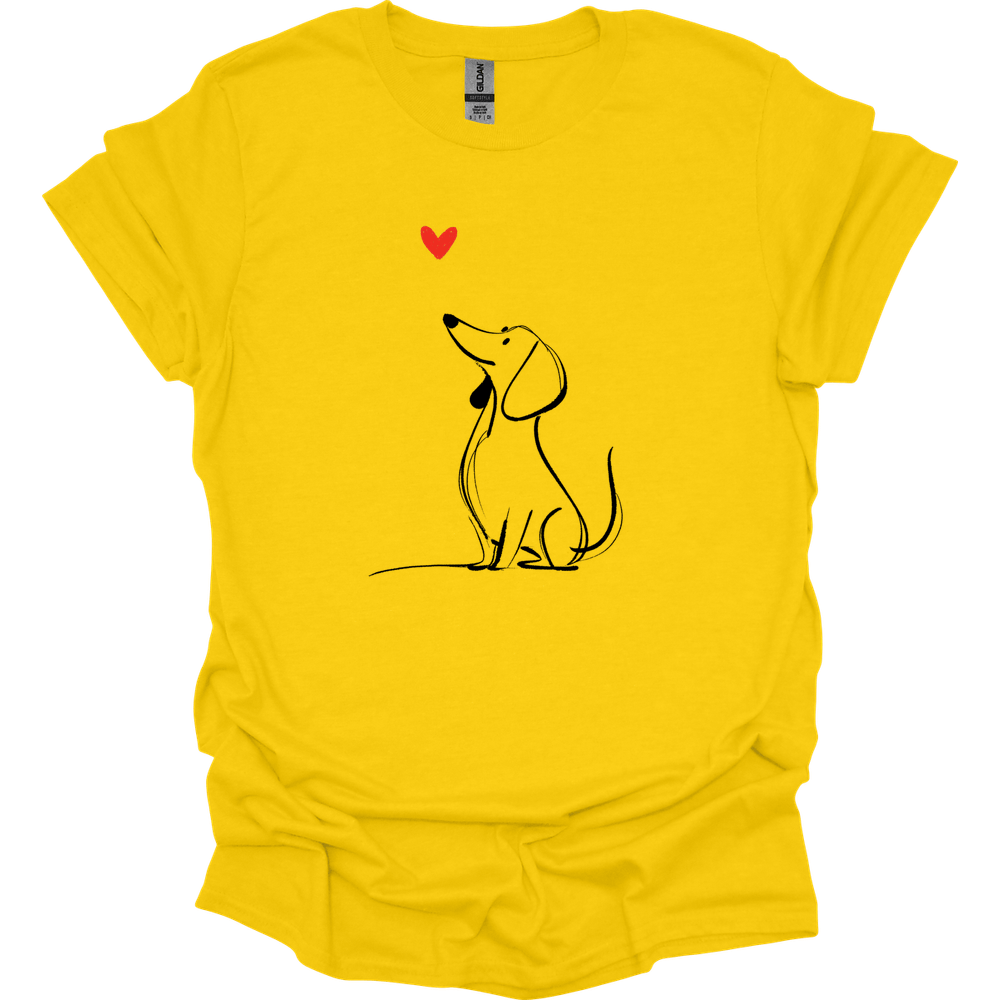 Dachshund - Sketch Dog T-Shirt - Daisy