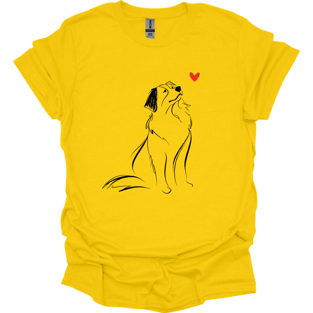 Bernese Mountain Dog - Sketch Dog T-Shirt - Daisy