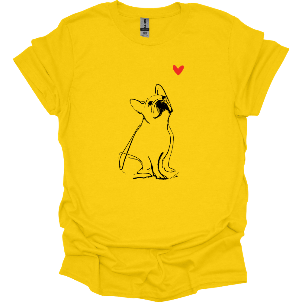 French Bulldog - Sketch Dog T-Shirt - Daisy