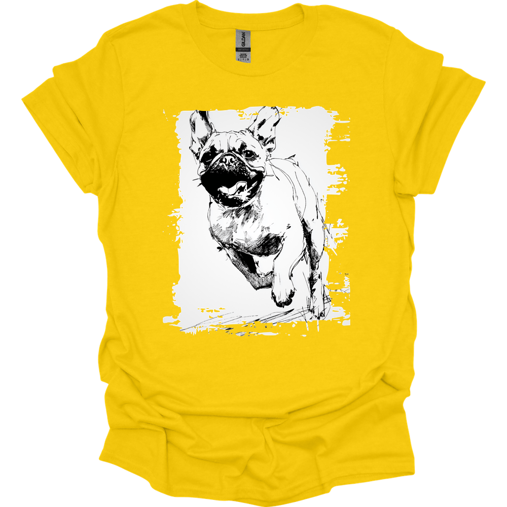 Pug - Running Dog T-Shirt - Daisy